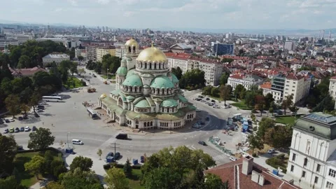 Aerial view of the Sofia Stock Footage 251527750