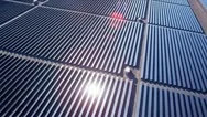 Aerial View Solar Panels Producing Energy, Usa Stock Footage