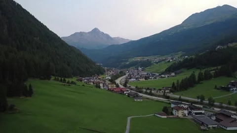 Aerial View of Sölden in Summer 動画素材 339966838