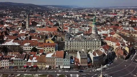 Aerial view of Sopron, Hungary Stock Footage 87570853
