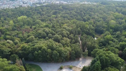 Aerial view of South Park in Sofia, Bulgaria. Stock-Footage 345401796