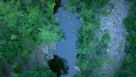 Aerial View Of South Pine River, Samford Queensland, Australia Stock Footage 113648071