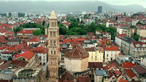 Aerial view Split Croatia. Stock Footage 260414577