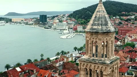 Aerial view Split Croatia. Stock Footage 260415374
