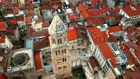 Aerial view Split Croatia. Stock Footage 260415793