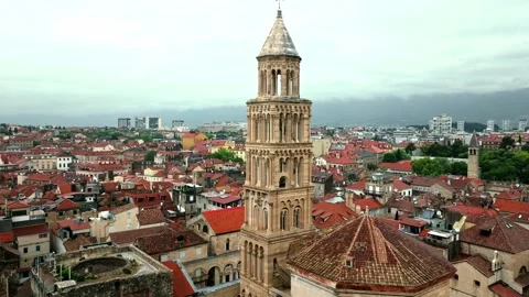 Aerial view Split Croatia. Stock Footage 260418903