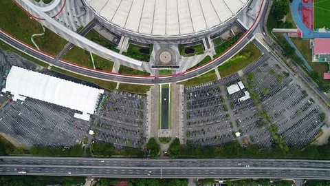 Aerial view. A sport complex built for public and athletes. 動画素材 84157151