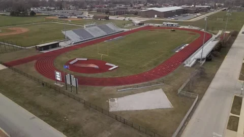 Aerial view of sport fields Stock Footage 241955639