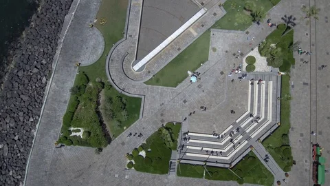 Aerial View Square Train Museum Stock Footage 99050837