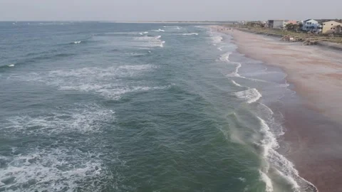 Aerial view of St. Augustine beach, United States. Stock Footage 324729596