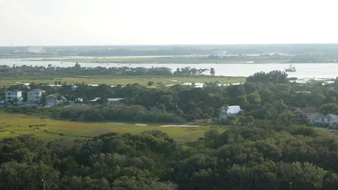 Aerial view of St. Augustine from Lighthouse, Florida, United States. 스톡 동영상 115861977