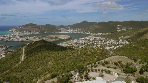 Aerial view of st maarten Vídeos de archivo 169492416