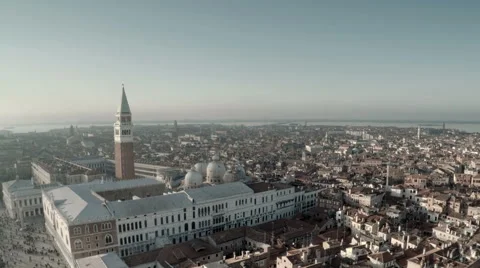 Aerial view St. Mark's Square in Venice Vidéo 47600209
