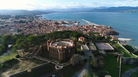 Aerial view of St. Tropez, Stock Footage 87495910
