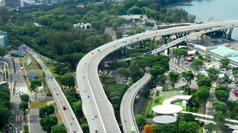 Aerial view of the Stack Interchange Stock Footage 66607423