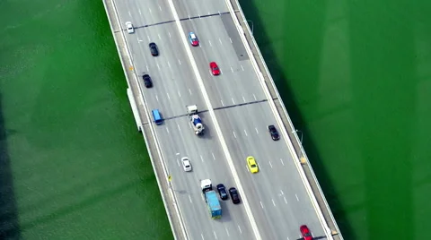 Aerial view of the Stack Interchange Stock Footage 66607734