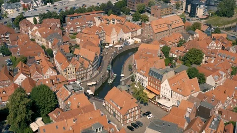 Aerial view of Stade Stock Footage 115146661