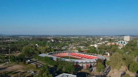 Aerial view of a stadium in Chile Stock Footage 166121417