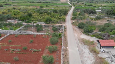 Aerial view of the Stari Grad plain 06 Stock Footage 139745808