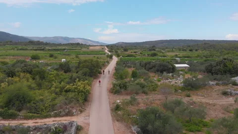 Aerial view of the Stari Grad plain 04 Video stock 139745810