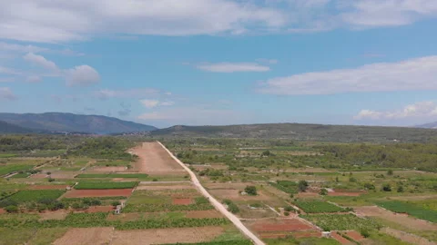 Aerial view of the Stari Grad plain 08 Video stock 139746148