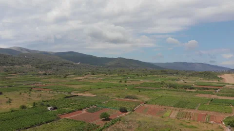 Aerial view of the Stari Grad plain 02 Video stock 139746373