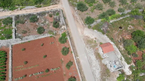 Aerial view of the Stari Grad plain 11 Video stock 139746447