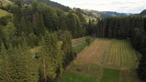 Aerial view of steam train Stock Footage 115111902