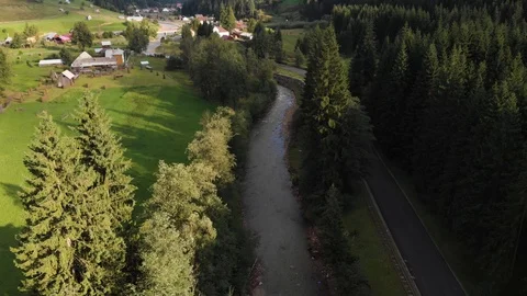 Aerial view of steam train Stock Footage 115111918