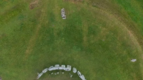 Aerial view of Stonehenge Vidéo 83147005