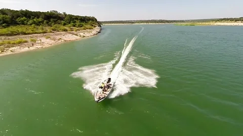 Aerial view straight on pull back run Video stock 41719453