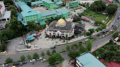 Aerial view of street Video stock 221904582