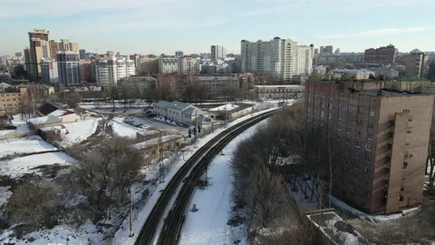 Aerial view of streets and intersections Stock Footage 171678084