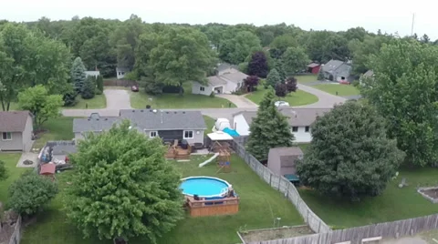 Aerial view of the subdivision 動画素材 39413125