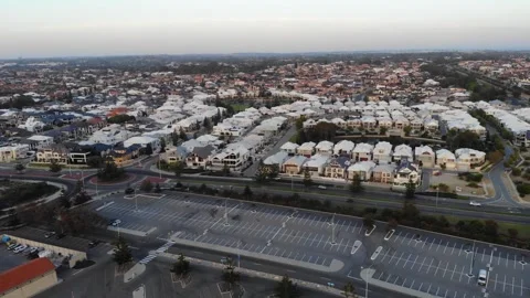 Aerial View of Suburb Stock Footage 138411876