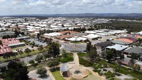 Aerial View of Suburb Stock Footage 139516204