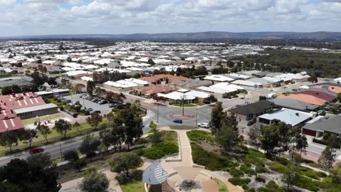 Aerial View of Suburb Stock Footage 139518200