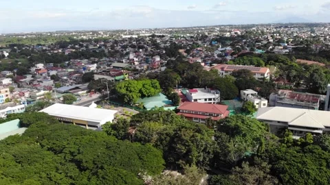 Aerial View of Suburbia Stock Footage 138562901