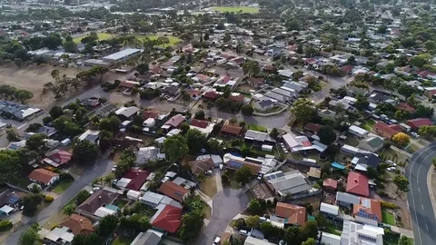 Aerial view of a suburbs Stock Footage 88620709