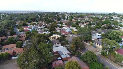 Aerial view of a suburbs Stock Footage 88620745