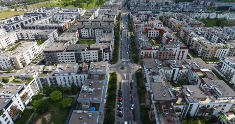 Aerial View Of Suburbs Stock Footage 91499838