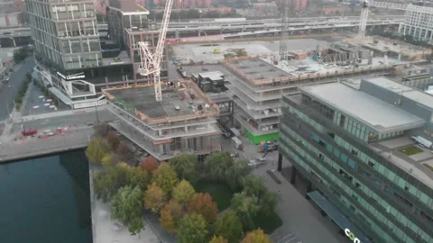 Aerial view of Sugar Beach Complex Stock Footage 143110163