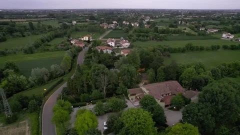 Aerial view of a summer wedding. Stock Footage 228689244