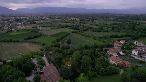 Aerial view of a summer wedding. Stock Footage 228689282
