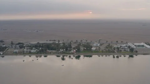 Aerial view at sunrise Stock Footage 115201418
