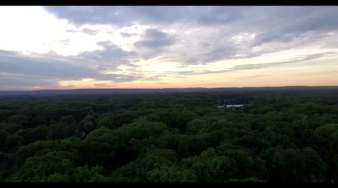 Aerial view sunset 4k Stock Footage 65235453