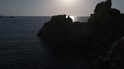 Aerial view of a sunset Stock Footage 69722762