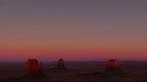 Aerial view at sunset over the territory of Monument Valley Navajo 库存影片 201164627