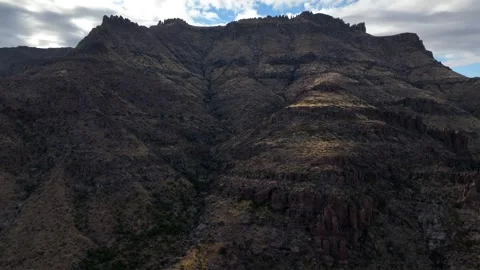 Aerial view of Superstition Mountain and Flatiron, United States. Stock Footage 312759934