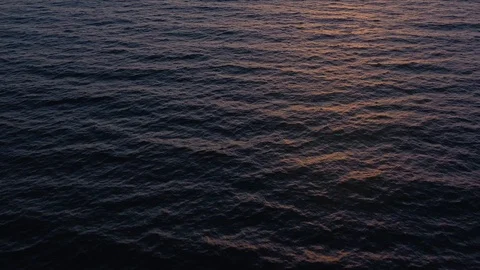 Aerial view of surface of the Atlantic Ocean on the background of a beautiful Stock Footage 114515176